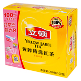 【天猫超市】Lipton/立顿 黄牌红茶S100提神 2g*100包/盒