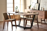 美式简约餐桌宜家书桌饭桌 原木创意实木家具餐桌 办公桌 会议桌