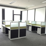 职员办公桌4/6人位上海办公家具员工桌简约现代屏风办公桌椅组合
