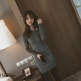2016春装韩版女装150cm娇小矮个子女生修身显瘦针织打底连衣裙子