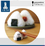 现货 日本 concombre  可爱 饭团型 筷架
