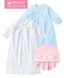 母婴用品日本代购/familiar新生儿纯棉连衣裙/单排扣/卡通/粉红