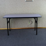 酒店IBM长条桌 长方形宴会台 可折叠白色PVC面 培训学习会议桌子