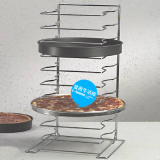 不锈钢可调菜碟披萨盘披萨网烤盘派盘锅架收纳冷却架可定做