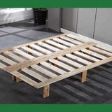 硬床板1.5米床架子可定制加厚实木床架排骨架1.8米双人折叠榻榻米