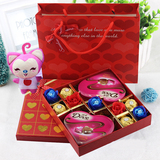 正品德芙巧克力礼盒装+费列罗 情人节送男友女友创意实用生日礼物