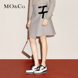 moco专柜正品2016冬季A字裙及膝自然腰修身女半身裙MA154SKT04