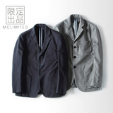 【MCLimited】XX079 日本進口加厚純棉斜紋布面料西服套裝男外套