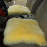 纯羊毛汽车坐垫冬季无靠背座垫单片车垫皮毛一体小三件套通用毛垫