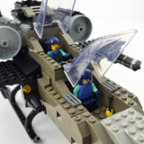 军事武装直升机航模飞机模型塑料拼装插积木益智玩具男孩儿童玩具