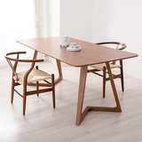 北欧LOFT复古实木餐桌工作台办公桌松木桌简易实木餐桌椅电脑桌