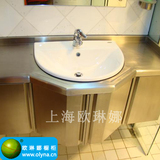 不锈钢浴室柜定做 上海欧琳娜陶304不锈钢柜体定做浴室柜厂家定制