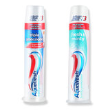 【现货】英国、意大利Aquafresh三色直立式口气清新牙膏进口美
