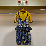 艾薇2016秋夏正品代购同款小香风针织欧美高端大牌连衣裙I7500102