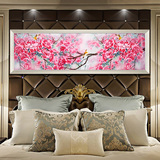 欧式卧室床头装饰画现代客厅画沙发背景墙挂画油画简欧餐厅壁画