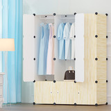 衣柜简单组装简装折叠儿童衣橱塑料树脂简约现代成人衣柜
