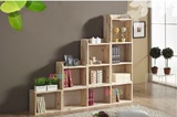 实木家具 单个书柜自由组合韩式宜家书架格子书橱壁架收纳储物柜