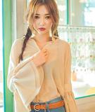 韩国直邮chuu官网正品代购2016夏季新款甜美荷叶袖雪纺衬衫女