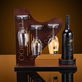 莱瑞斯CSK欧式红酒架创意摆件木质红酒杯架木制红酒酒架 竖琴款
