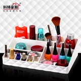 化妆品收纳盒创意梳妆台桌面护肤品塑料客厅办公桌上抽屉式储物盒