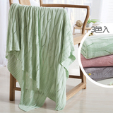 高档竹纤维针织毛线毯沙发盖毯子 空调毛巾被床尾巾灰色绿色粉色