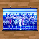 少女时代舞台巨幅海报挂轴画有框画韩国美女卧室酒吧酒店装饰画