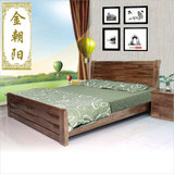 香樟木家具现代中式实木床1米8双人床三包到家可定制厂家直销包邮