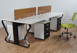 办公家具钢制双人办公桌职员办公桌椅简易现代时尚职员员工桌包邮