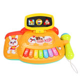 儿童迷你动物琴音乐玩具 带话筒小钢琴式 婴儿早教益智玩具礼物