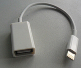 苹果平板电脑OTG线 ipad4 5 mini usb连接转接数据线 接U盘键盘