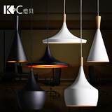 kC灯具简约创意个性白色三头乐器饭餐厅灯北欧现代客厅吧台餐吊灯