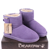 正品Bearpaw熊掌雪地靴情侣靴皮毛一体短靴619男女短筒靴牛皮女靴