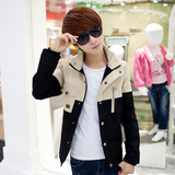 韩版男士夹克外套休闲青年修身棒球服男夹克衫冬春季上衣潮流加厚