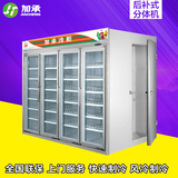后补式饮料冷藏展示柜 超市果蔬大冰柜 商用保鲜柜立式风冷分体机