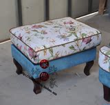 特价单人布艺沙发 换鞋凳 方凳 老虎椅脚踏 高背椅凳 脚凳 梳妆凳