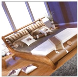 现代中式橡木实木单人/双人床 2米床 简约大气婚床套房家具特价