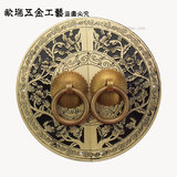 中式家具明清仿古铜件纯铜锁片柜门拉手OR-185