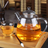 家用耐热玻璃水壶 带茶漏过滤茶具大容量泡茶壶套组赠2杯子花茶壶