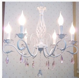 水晶吊灯创意个性铁艺美式客厅宜家餐厅灯具欧式儿童卧室简约吊灯