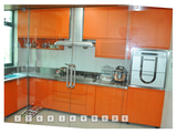 上海不锈钢整体橱柜台面定做 现代简约厨房柜 L型经典厨房柜订做