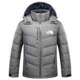 2015冬季新款TNF男士短款加厚加绒羽绒服韩版修身商务休闲