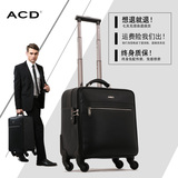 ACD牛皮行李箱包 16寸旅行箱 男 女20寸登机箱子 商务拉杆箱包邮