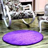 家用小地毯吊篮电脑椅地垫加厚记忆棉圆形地毯瑜伽健身垫纯色房间