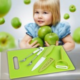 婴儿宝宝辅食陶瓷刀具菜板套装水果刀刨刀儿童叉子砧板削苹果皮器