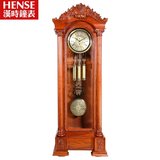汉时欧式落地钟实木客厅花梨木创意立钟机械钟德国赫姆勒HG600