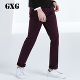 GXG男装男裤 商场同款 男士时尚修身青年休闲裤长裤子男#53102220
