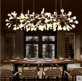现代Moooi简约创意个性客厅餐厅吧台LED萤火虫树枝灯艺术树叶吊灯