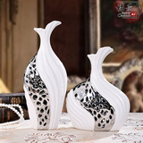 家居装饰品创意花瓶落地客厅摆件结婚礼物欧式工艺摆设白色大花瓶