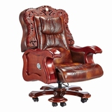 至尊款 真皮龙椅 可躺式大班椅 欧式老板椅 中式雕龙总裁椅H957