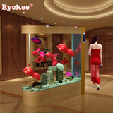 eyckee爱客子弹头鱼缸 双过滤免换水生态水族箱 欧式玻璃鱼缸